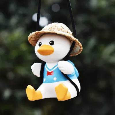 Duck Car Rearview Mirror Car Car hanging - fat-backpack-navy-suit