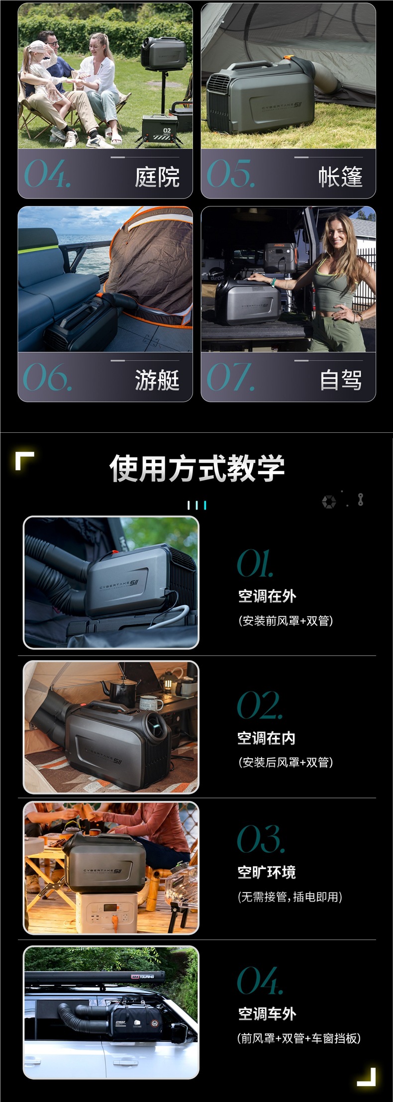 Fourth Space S2Pro Heating and Cooling Air Conditioner All-In-One Portable Car-Mounted Outdoor Camping 12V24V Mobile Small Air Conditioner