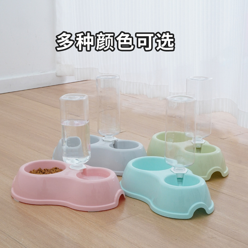 Comedero doble para gatos Havo, bebedero de plástico para gatos, dispensador automático de agua para mascotas, tazón para gatos, tazón para mascotas