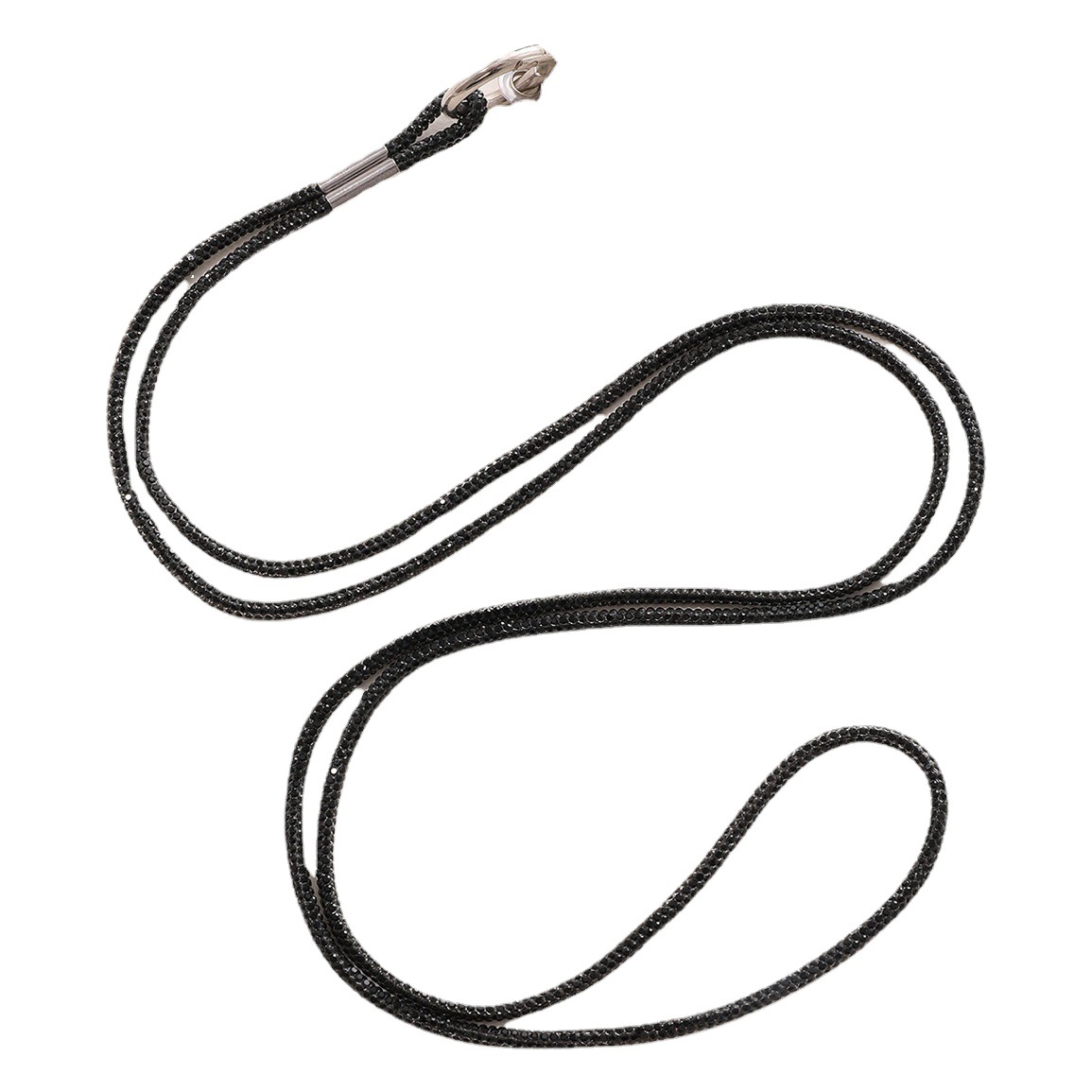 Yilian nuevo Cordón de teléfono móvil de diamantes de imitación de lujo de alto grado Cadena de diamantes de imitación Cadena de diamantes cruzada incrustada pulsera de cadena de diamantes anti-Pérdida resistente a la caída