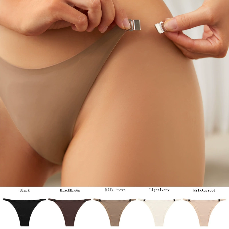 Европейское и американское бесследное Спортивное нижнее белье для йоги больших размеров из ледяного шелка Изысканная Пряжка, хлопковые женские трусы с шаговым швом, свободный уход