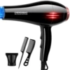[Rose Gold Red] Blue light variable frequency hair care with strong wind power