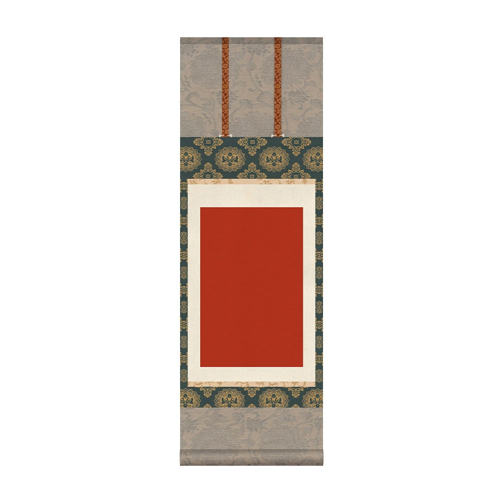 High-end Song style cultural and creative scroll blank scroll handwritten hanging scroll small regular script Zen calligraphy scroll without mounting Chinese style