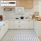 Nordic Style Kitchen Bathroom Wall Tile Tile 300600 Bump White Tile Plaid Bathroom Balcony Non-slip Floor Tile