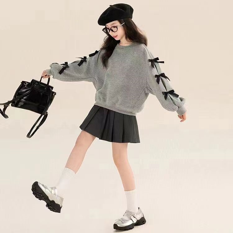 Girls' Fashionable Sweatshirt, New Spring and Autumn Style, Korean Fashion, Trendy, Popular Online, Loose Pullover Top