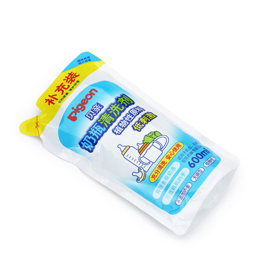 Pigeon Baby Bottle Cleaner | Bottle & Nipple Wash Solution, 600ml Pouch Pack, Model MA28