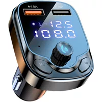 F55 многофункциональный автомобильный Bluetooth зарядное устройство плеер FM-приемник usbPD быстрая зарядка монохромный автомобиль MP3