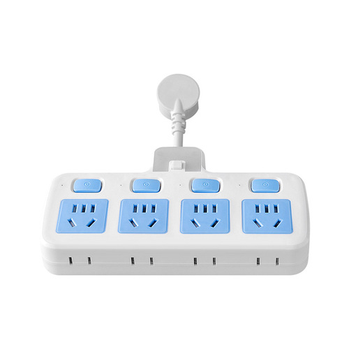 One-turn multi-plug conversion socket, multi-function USB night light strip plug, multi-switch wireless plug-in strip and power strip