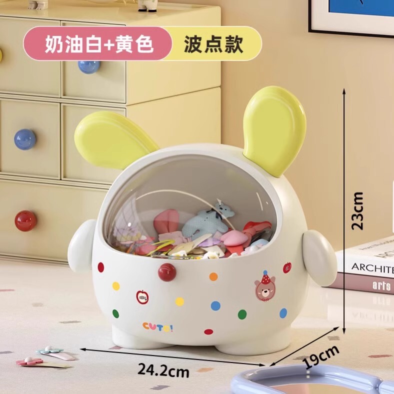 墩墩狗收纳盒桌办公室桌上小零食玄关首饰发饰化妆品小杂物盒子|undefined