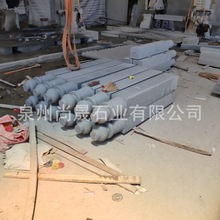 石栏杆芝麻白芝麻灰花岗岩石雕栏杆石头栏杆寺庙河岸石材栏杆河挡