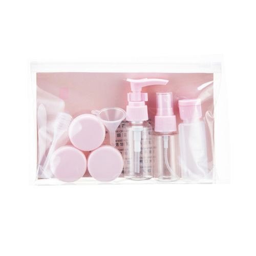 Travel bottle set Portable cosmetic lotion disinfectant perfume empty bottle 11-piece set for travel