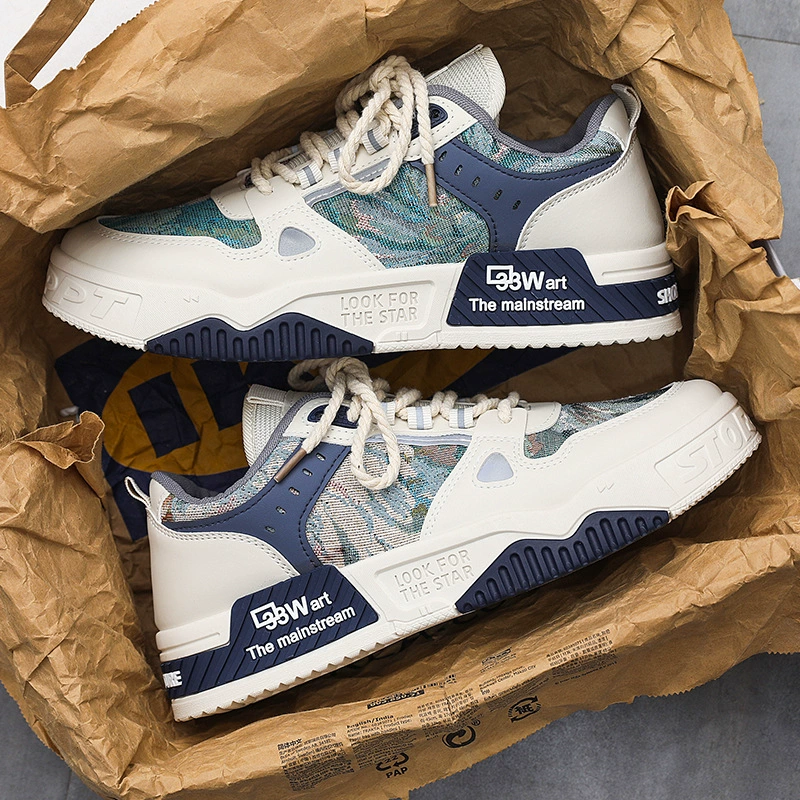 Мужские кроссовки весна-осень 2025, новые осенние молодежные дизайнерские кроссовки премиум-класса, спортивные и повседневные, белые, модные