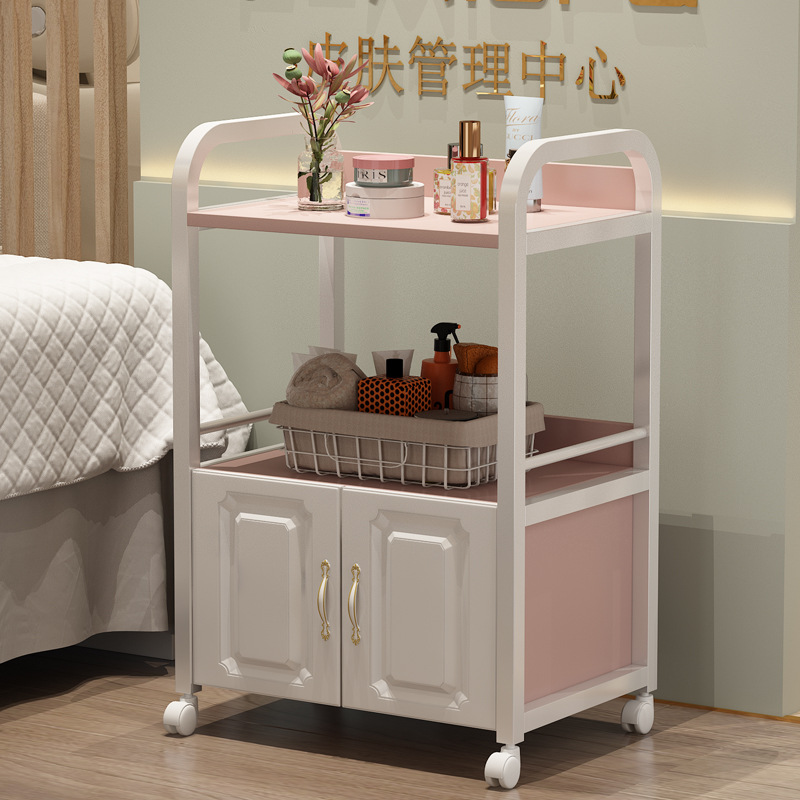 화이트 프레임 + 체리 핑크 캐비닛 (신규 색상 추가) - 공식 표준 구성 - 50x33x83cm☆☆