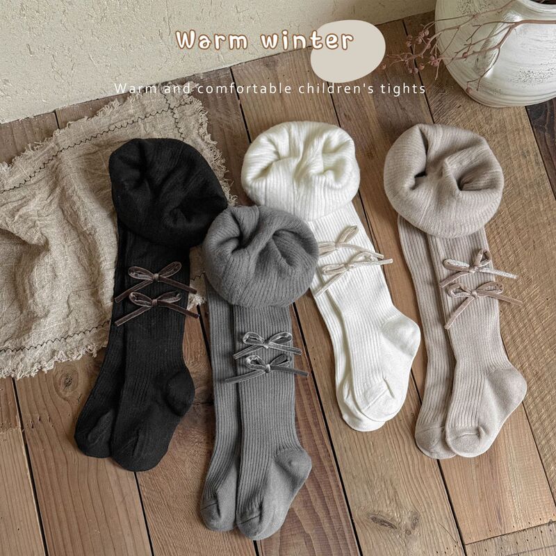Autumn and Winter Thin Velvet Baby Pantyhose, Temperature-Locking and Warm Kidsren's Leggings, Thickeneded Girls' Pantyhose, High Elastic One-Piece Velvet