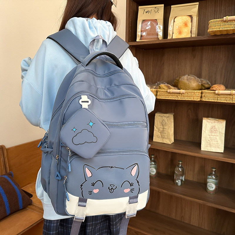 Jiayi JIAYISTAR bolsas escolares de alta capacidad para estudiantes de secundaria, mochila ligera, bolsas de color, comercio exterior transfronterizo
