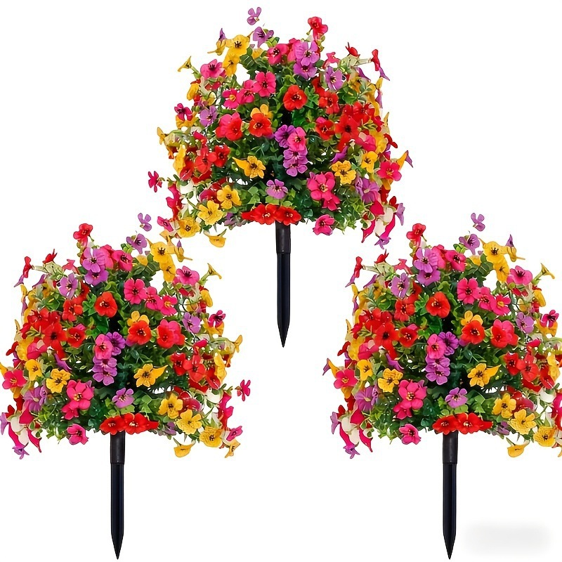 Cross-Border Amazon Artificial Eucalyptus and Violet Multi-Color Mixed Plant Arrangements for Garden Landscape Decoration and Greening