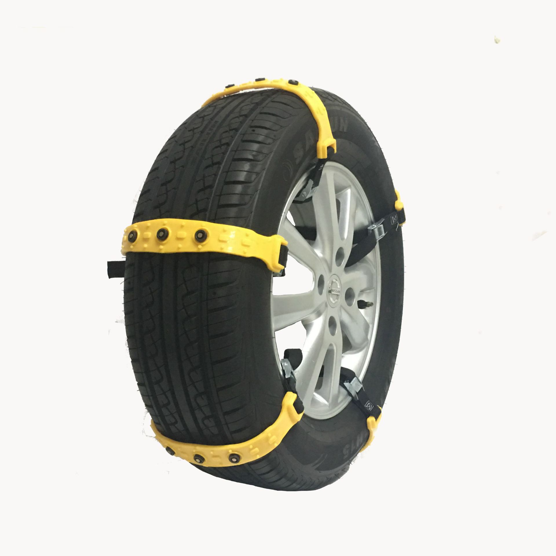 Factory Direct Sales of Thickened Anti-Skid Chains for Car Tires, Suitable for Cars, Suvs, and Commercial Vans, Universal Emergency Recovery Chains