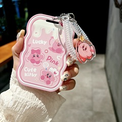 可愛卡套小學生飯卡ins校園公交帶鑰匙扣證件保護套門禁卡掛書包