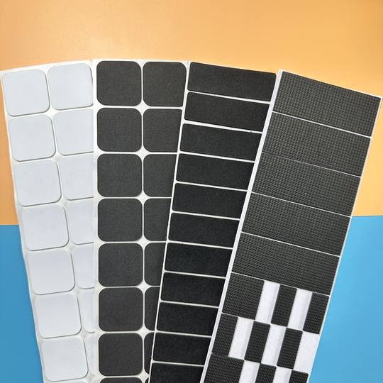 Manufacturer in stock black round EVA foam rubber gasket table and chair anti-collision sticker adhesive self-adhesive mesh eva foot pad