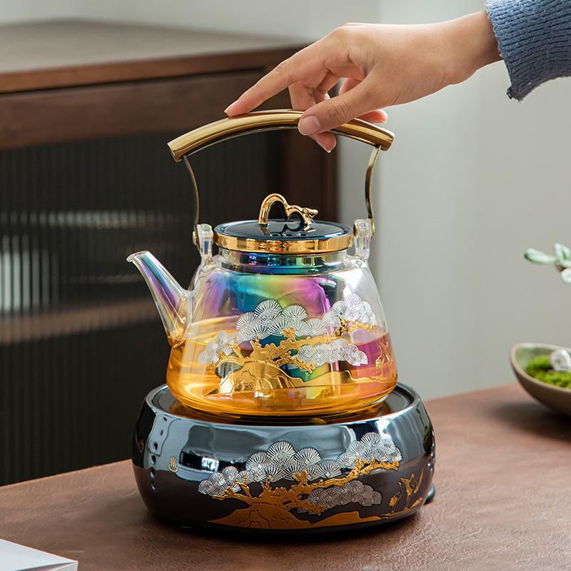 茶壶套装家用煮茶器全自动电陶炉大容量耐高温过滤玻璃烧水壶