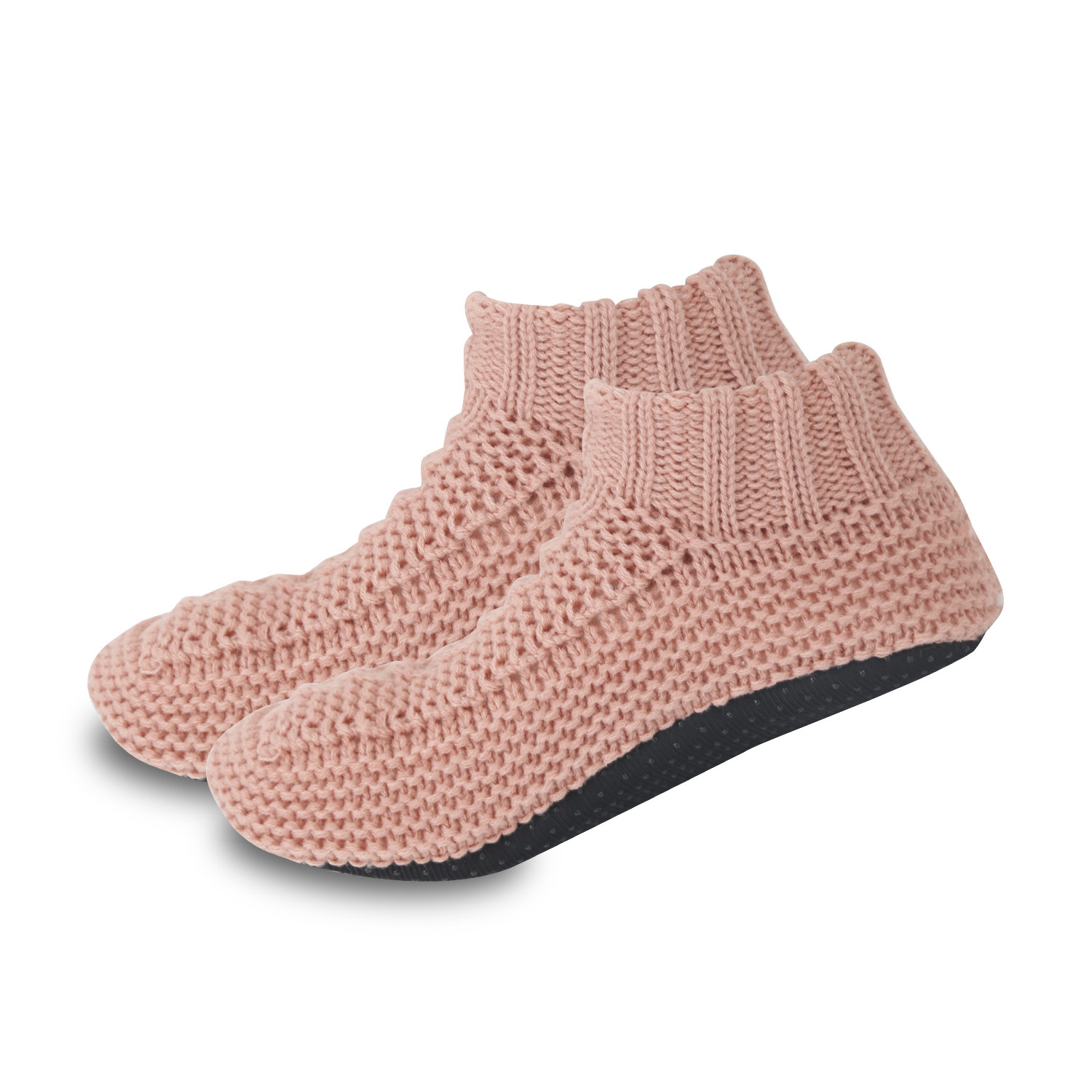 Calcetines de piso de invierno calcetines de algodón de mujer interior antideslizante zapatos de piso suave para adultos tejidos caseros gruesos calcetines de nieve