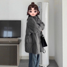 2025年新款羽绒棉服女冬季韩版中长款棉袄宽松过膝加厚棉衣外套潮