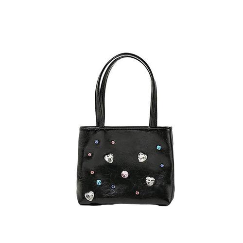  New Water Diamond Bag for Women Mini Handbag Mobile Phone Bag Small Tote Bag Korean Style Versatile Chain Crossbody Bag