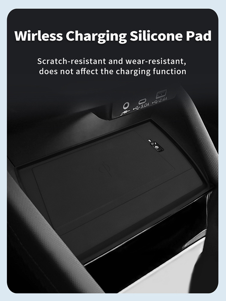 Suitable for 25-26 Models of Forester, Wireless Charging Silicone Anti-Slip Mat for the Center Console, Protective Car Accessories, Modification Parts