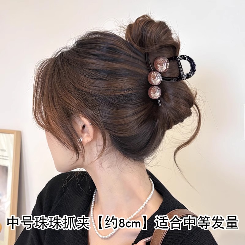 Cantidad de cabello menos agarrar clips para mujeres de alta calidad 2025 nuevo clip de cabello de cabeza media clip de tiburón tocado clip de cabello