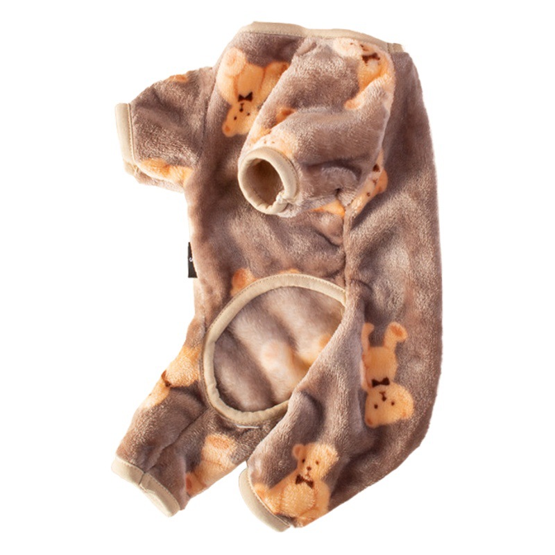 Ropa para mascotas lindo oso suéter Otoño e Invierno ropa de cuatro patas ropa para perros ropa de gato franela fuente de fábrica