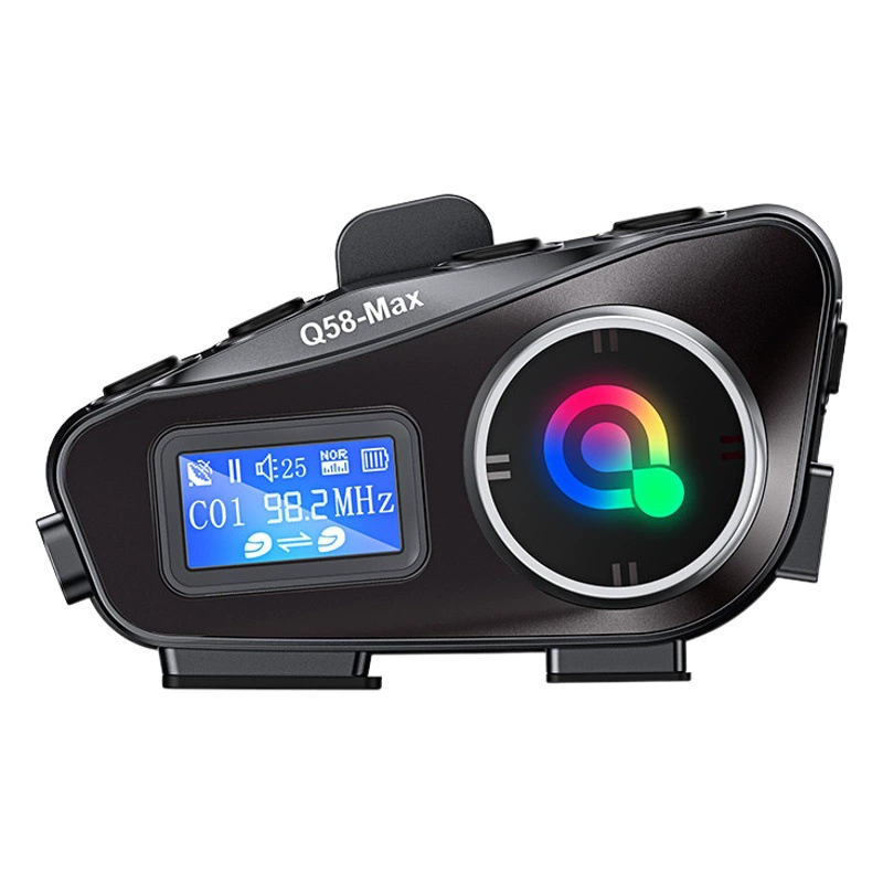 Q58MAX смешивающий шлем внутренней связи Bluetooth-гарнитура с FM-картой TF 300 м гарнитура для шлема внутренней связи