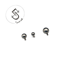 3/4mm titanium steel stainless steel lip nails, tongue nails, ear nails, horseshoe nails, replacement beads, steel color inner tooth rod, adaptable puncture beads