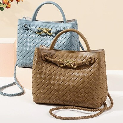 Amazon Explosions BV Home High-end High-end Handmade Woven Bag Large Capacity Tote Bag Portable Shoulder Bag for Women