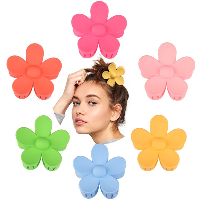 Hair Claws Hair Accessories Type Sweet Korean Style Women's Plumeria Plastic Stoving Varnish Hair Claws