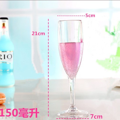 150ml de cristal de champán no de cristal