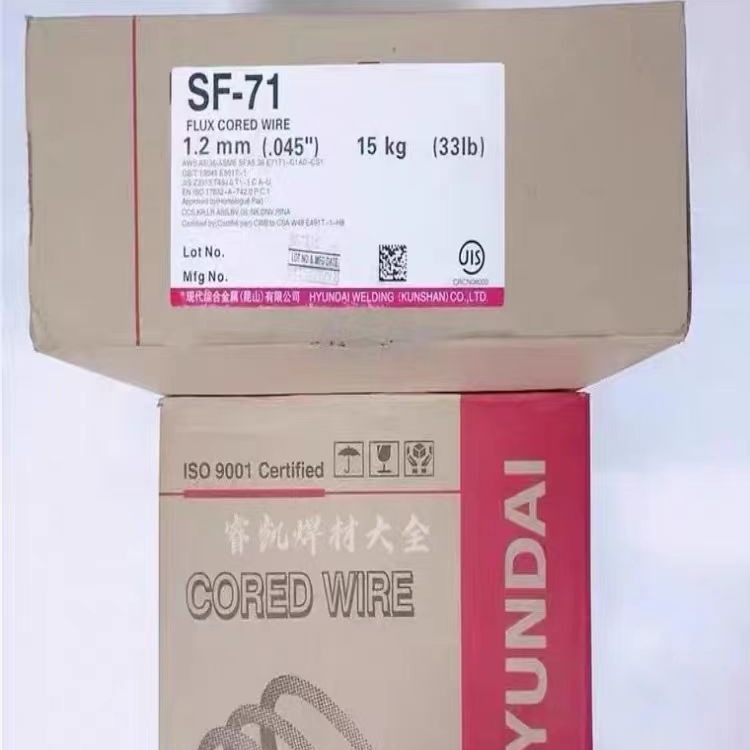 Korea Hyundai Gas-shielded Carbon Steel Flux-cored Wire SF-71 /ASME SFA5.20 E71T-1C/1.2mm