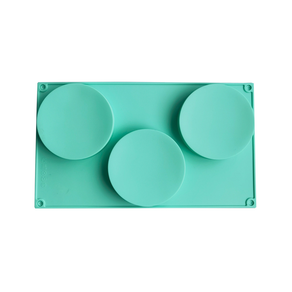 3 discos 114 molde de silicona pastel helado pudín molde de postre jabón utensilios