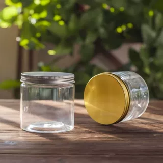 工厂现货圆形PET塑料瓶大口径储物收纳塑料罐坚果花茶包装塑料罐