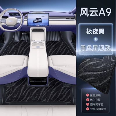 models of Chery Fengyun A9, complete: Modelə uyğun ayaqaltı - 212t01-fengyun-a9-26-models-midnight-black-upgraded-tpe-floor-mat-black-galaxy-carpet