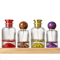 Цилиндрический вулканический дном флакон духов 30ml50ml прозрачный цветной парфюмерный распылитель Трансграничная парфюмерная бутылка