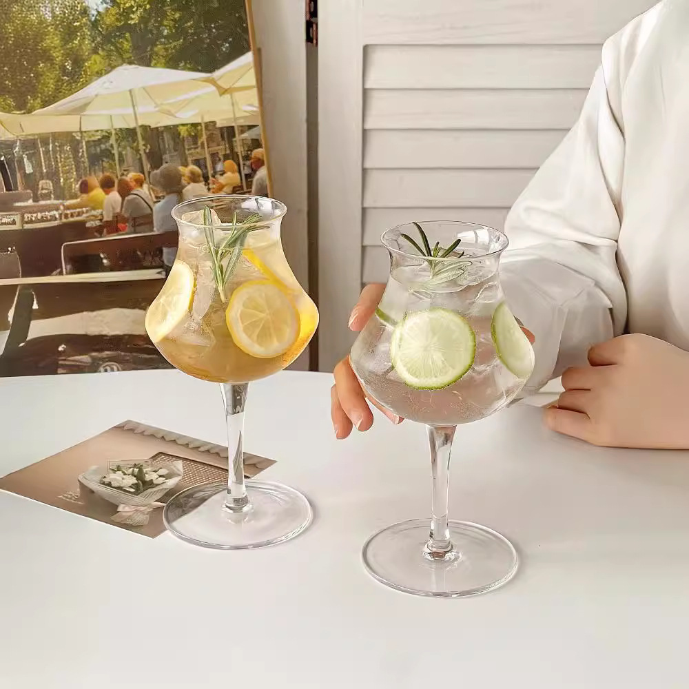 Creatividad en tazas de cóctel de boca inversa tazas de vinos personales tazas de café tazas de frutas tazas de té tazas de bebidas