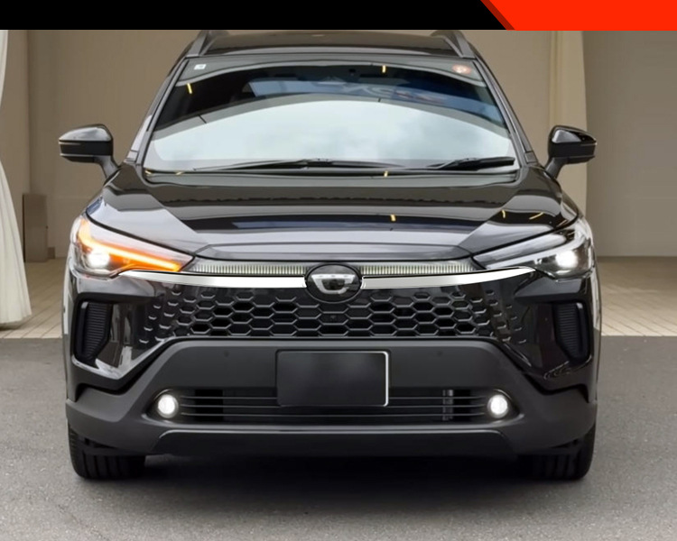 Suitable for Toyota 25 Corolla Cross Front Car Logo Grille Electroplating Decorative Protective Bright Strip Car Supplies
