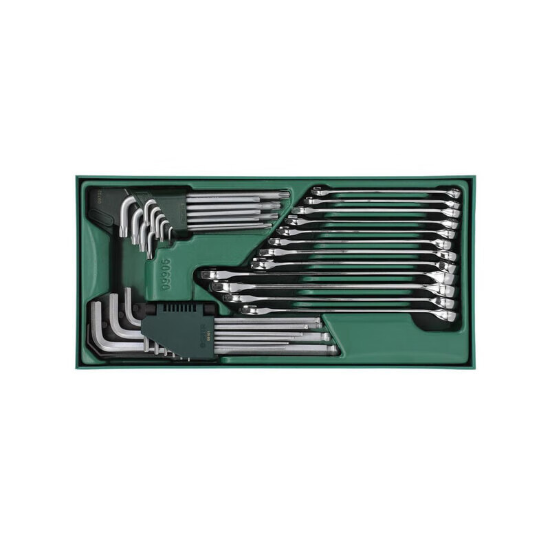 世达（SATA）五金工具托组套-30件两用及内六角扳手09906