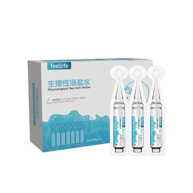 Feellife Physiological Sea Salt Water 5ml*28 Nasal Cleansing Individually Packaged Medical Spray