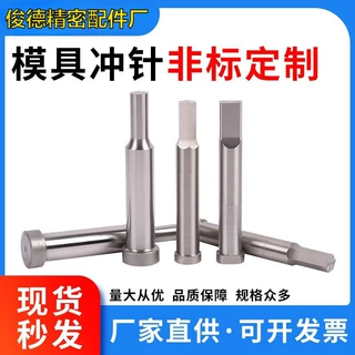 厂家定制模具冲针白钢针SKD11凹凸模SKH51模具冲头钨钢冲非标来图