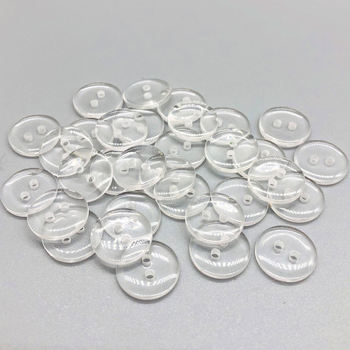 Resin bread pin transparent button black and white buttons for children's shirts small buttons for underwear turtleneck buttons