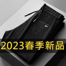 2023年新款休闲裤男春秋季休闲百搭灯芯绒裤子男士商务中青年长裤