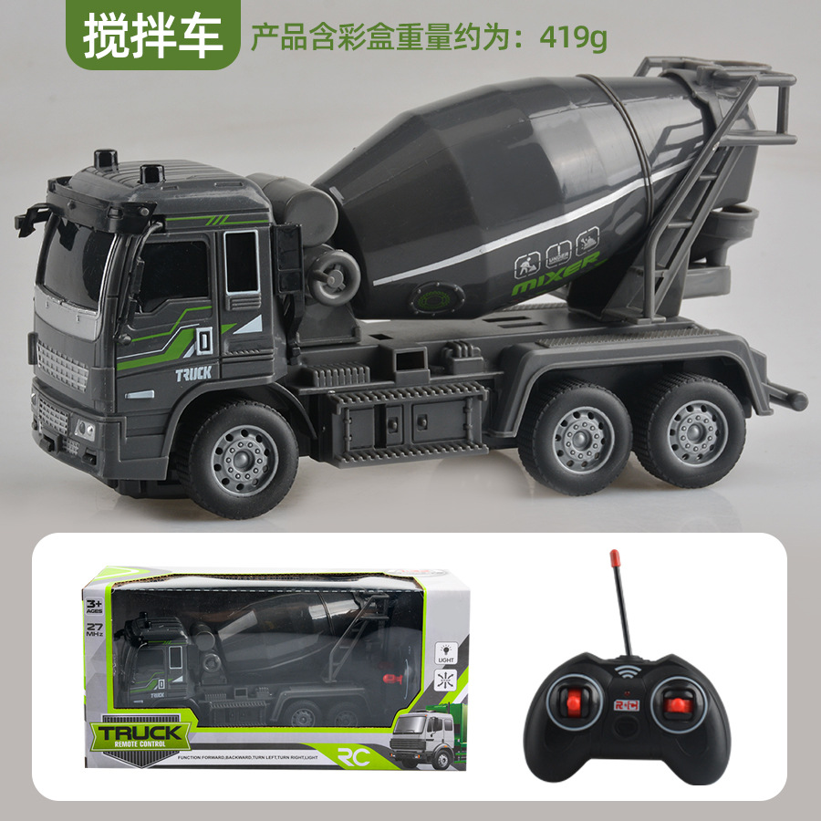 Envío gratuito niño excavadora control remoto de juguete eléctrico de cinco vías de carga inalámbrica fuego ingeniería vehículo niños modelo de comercio exterior