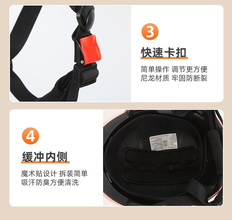 Children's Electric Vehicle Safety Helmet 3C Certified Summer Sun Protection Safety Helmet 3-15 Years Old Boys and Girls Four-Season Motorcycle Half Helmet