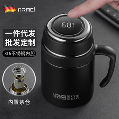 恩爾美商務禮品辦公杯智能316不鏽鋼保溫杯泡茶杯子廣告刻字logo